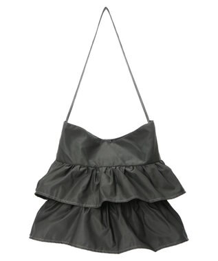 Green Parks ＯＴＯ．ＨＡ．フリルショルダーバッグ Charcoal Gray