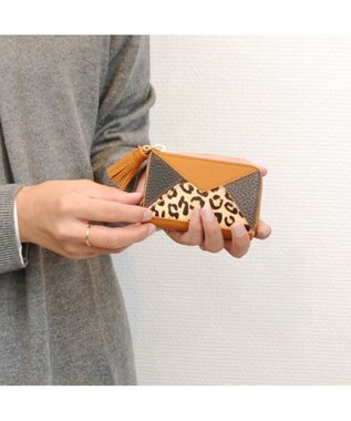 UNBILLION perche サスティナブルハラコタイプスマートキーケース キャメル