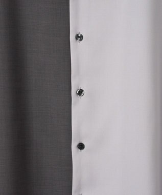 WEGO カラーブロックオープンカラーシャツ（S） ダークグレー