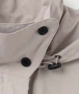 ANY フーデットレインコート グレー