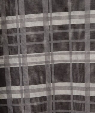 earth music&ecology シアーチェックプルオーバー Black