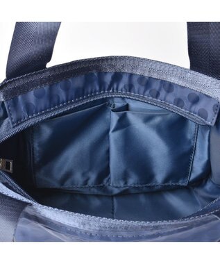 Y'SACCS 【PEANUTSコラボ】SNOOPY（スヌーピー） Polka Dots 2WAYトート ネイビー