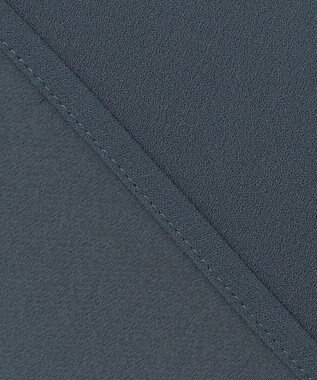 23区 【吸水速乾/UVカット/接触冷感】ストレッチジョーゼット バンドカラー カットソー ダークグリーン×ブラック