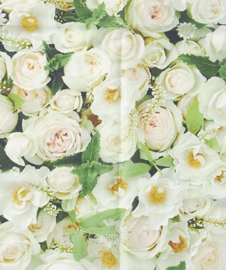 自由区 【カトリエムブーケ】La boroderie de Laurent ブーケモチーフマルチスカーフ ブーケ柄