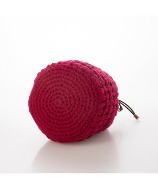 UNBILLION カシュカシュ cachecache / サテンリボン編み込み巾着ショルダー ピンク