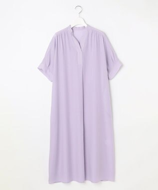 自由区 【接触冷感・UVケア・抗菌防臭・洗える】リヨセルポプリンシャツ ワンピース