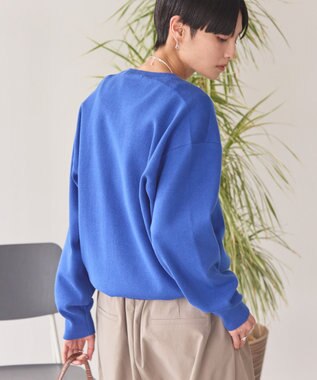 AMERICAN HOLIC スウェットライクニットプルオーバー Blue