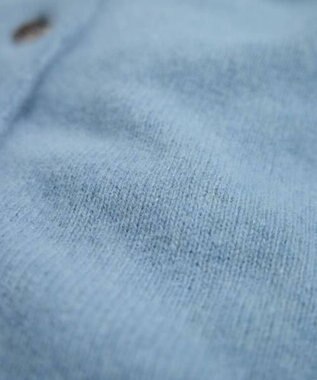 LENO BRUSHED CARDIGAN へアリーニットカーディガン BLUE