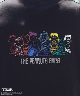 earth music&ecology 【綿100％】ＰＥＡＮＵＴＳ／ｅａｒｔｈ　ピーナッツギャングロンＴ Black
