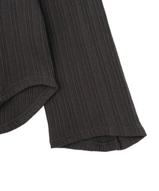 Green Parks チェーンリブカットプルオーバー Charcoal Gray