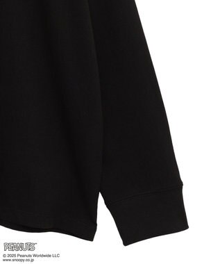 earth music&ecology 【綿100％】ＰＥＡＮＵＴＳ／ｅａｒｔｈ　ピーナッツギャングロンＴ Black