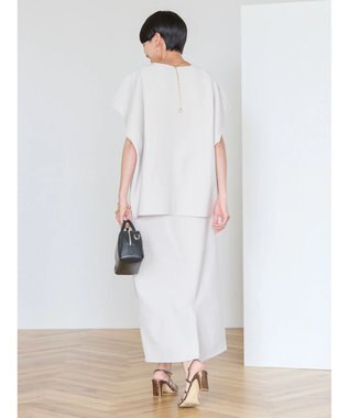 AMERICAN HOLIC クレープジョーゼットタイトスカート Light Gray