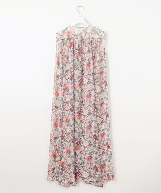 自由区 L 【カタログ掲載・洗える】マラケシュフラワープリント ワンピース マルチ