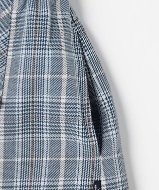 組曲 KIDS 【150-160㎝】グレンチェック キュロット サックスブルー