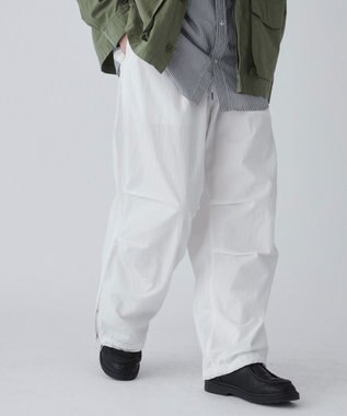 WEGO サイドスリットパラシュートパンツ ホワイト