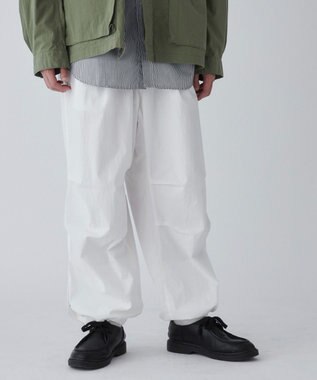 WEGO サイドスリットパラシュートパンツ ホワイト