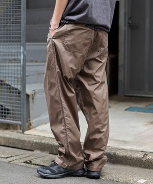 WEGO 【ウエストゴム/ドライ/速乾/MLサイズ展開】ピグメントDRYイージーパンツ ブラウンその他