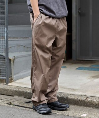 WEGO 【ウエストゴム/ドライ/速乾/MLサイズ展開】ピグメントDRYイージーパンツ ブラウンその他