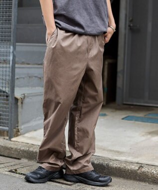 WEGO 【ウエストゴム/ドライ/速乾/MLサイズ展開】ピグメントDRYイージーパンツ ブラウンその他