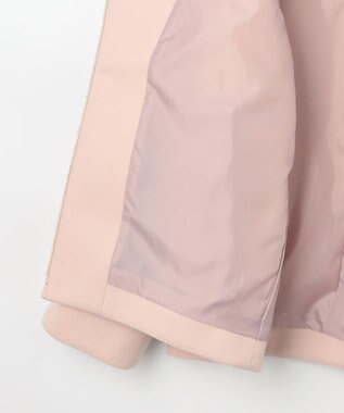 Feroux フード付きコクーンショート コート ピンク系