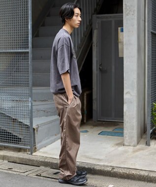 WEGO 【ウエストゴム/ドライ/速乾/MLサイズ展開】ピグメントDRYイージーパンツ ブラウンその他