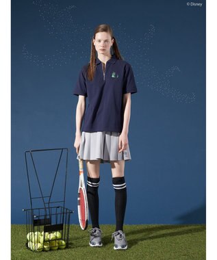 AMERICAN HOLIC ハーフジップポロシャツ／Ｐｅｔｅｒ　Ｐａｎ Navy