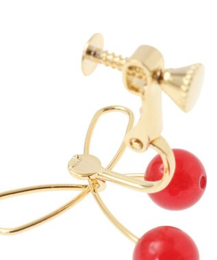 Maison de FLEUR チェリーイヤリング Red