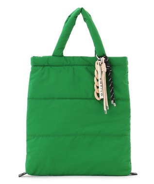 UNFILO パデッド ミニトートバッグ グリーン