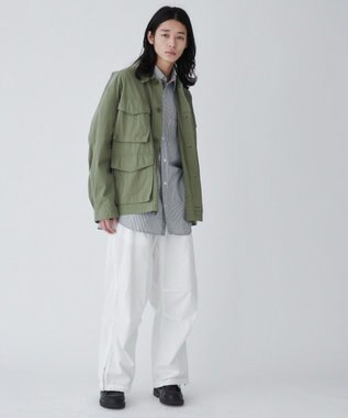 WEGO サイドスリットパラシュートパンツ ホワイト