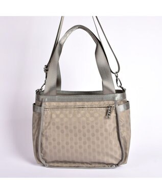 Y'SACCS 【PEANUTSコラボ】SNOOPY（スヌーピー） Polka Dots 2WAYトート グレージュ