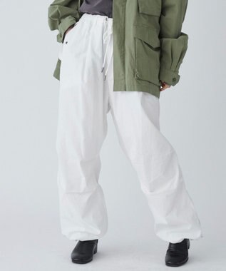 WEGO サイドスリットパラシュートパンツ ホワイト