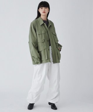 WEGO サイドスリットパラシュートパンツ ホワイト