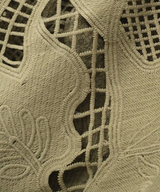 Green Parks レースカーディガン Khaki