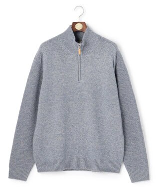 J.PRESS MEN 【KING SIZE】【Cash Lamb's Wool】ハーフジップ ニット_25年モデル ブルー系