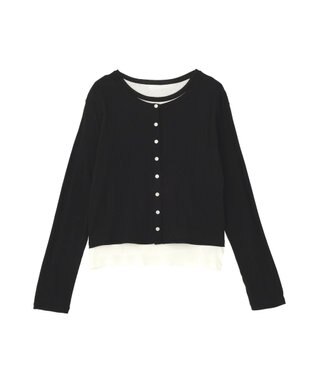 AMERICAN HOLIC 【２点セット】リンガーＴシャツ＋カーディガン Off White