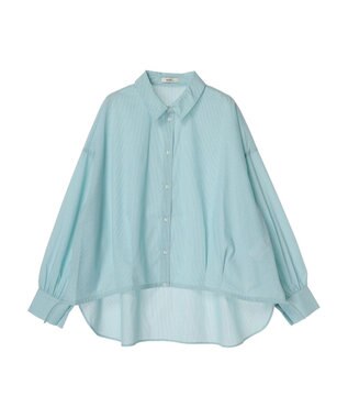 earth music&ecology ＴＲキュプラドロストシャツ Light Green