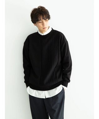 CRAFT STANDARD BOUTIQUE ＪＱカット切り替えプルオーバー1 Black