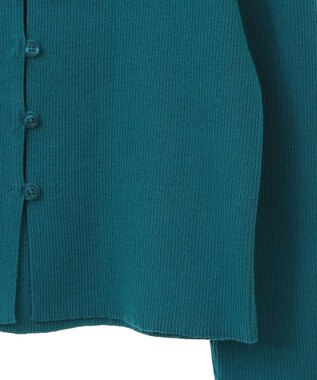 AMERICAN HOLIC スクエアリブニットカーディガン Turquoise Blue