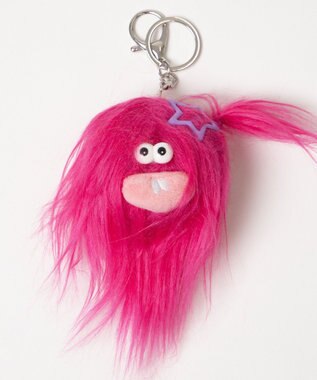 WEGO プリティコギャルモンスターぬいぐるみキーホルダー ピンク