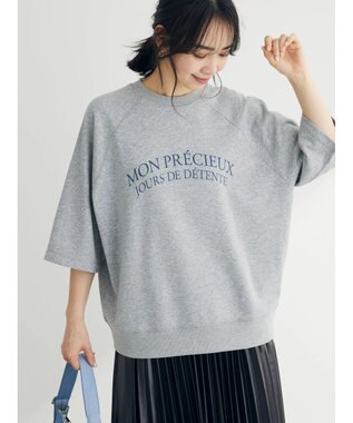 Green Parks BEST PRICE ２ｗａｙ ミニ裏毛ロゴトレＴＥＥ Gray Mixture