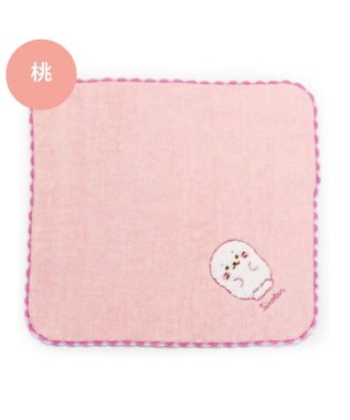 Mother garden しろたん サガラミニタオル 《桃》 単品  25cm×25cm