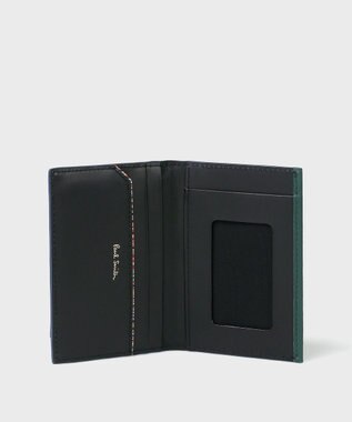 Paul Smith クロップドロゴ パスケース ダークグリーン
