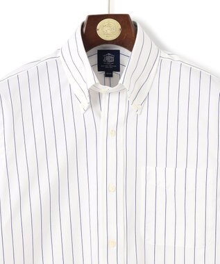 J.PRESS MEN 【PREMIUM PLEATS / 形態安定】スーピマコットンボールドストライプ ドレスシャツ / B.D. ネイビー系2