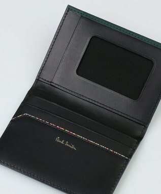 Paul Smith クロップドロゴ パスケース ダークグリーン