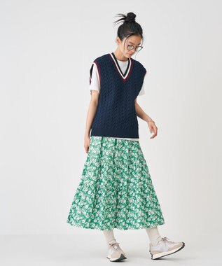 J.PRESS YORK STREET 【UNISEX】チルデンニットベスト ネイビー系