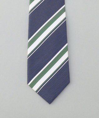 GOTAIRIKU GOTAIRIKU別注【日本製】シルク ネクタイ_レジメンタル柄 ネイビー系1