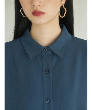 Green Parks armonia．プリーツシャツワンピース Gray