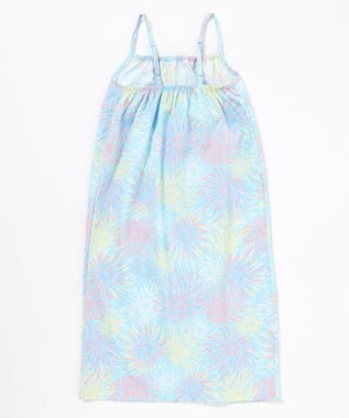 ANY KIDS 【簡単着付け】2WAY セパレート浴衣セット サックスブルー×花火