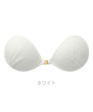 BRADELIS New York  【NuBra / ナチュラルタイプ】ヌーブラ・エアーライト ヴェイン  デザインヌーブラ ホワイト