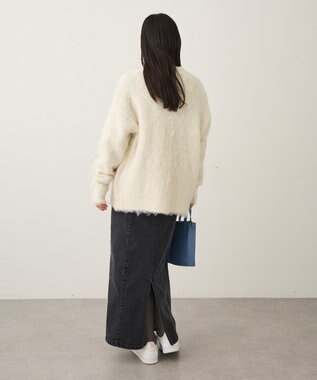 CRAFT STANDARD BOUTIQUE カール起毛モヘアライクVネックニットカーディガン Ivory